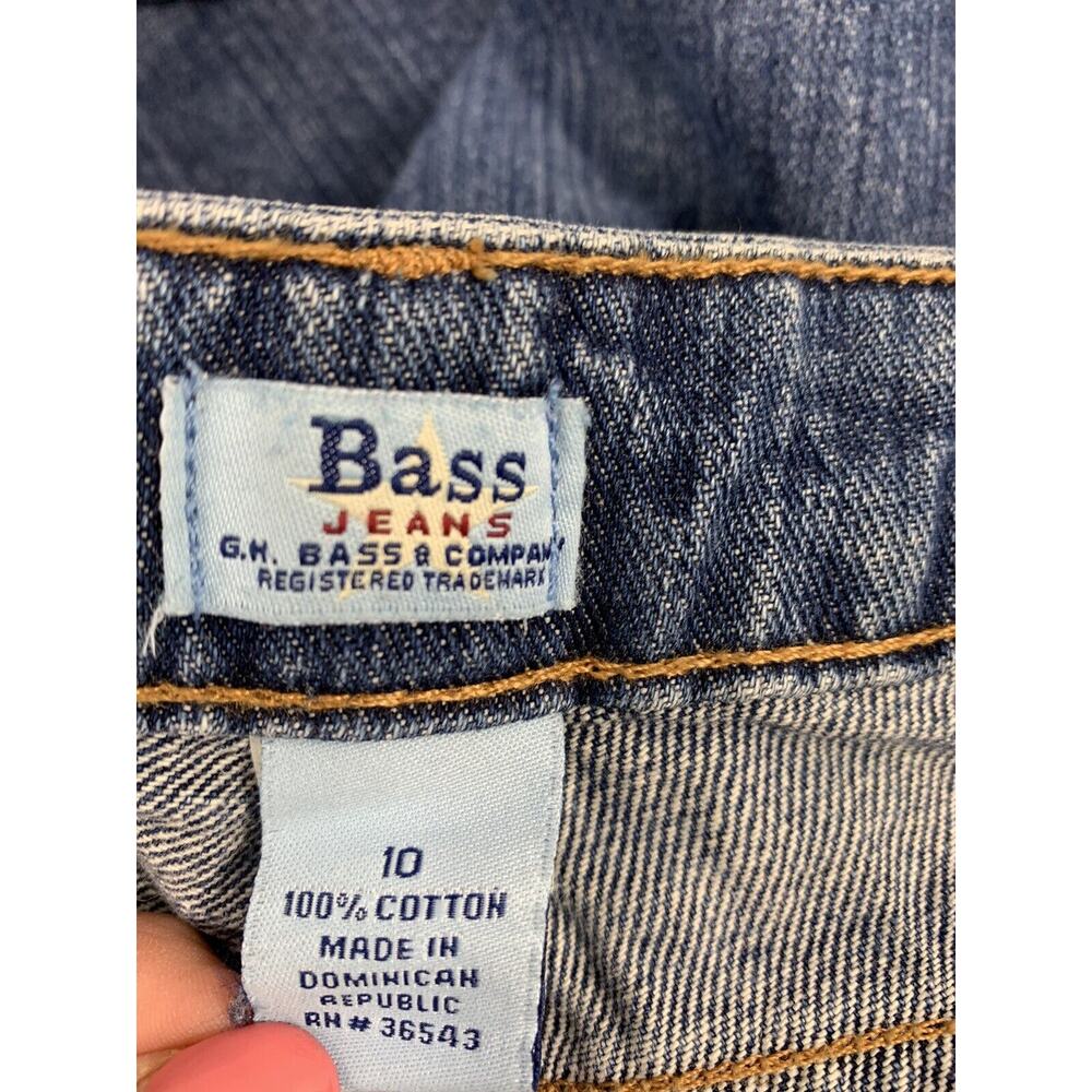 GH Bass Jeans Womens Size 10 Blue Medium Wash Denim Bootcut Mid Rise Casual - Picture 4 of 12